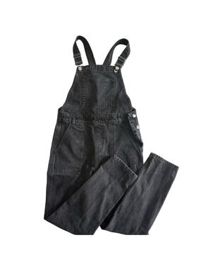 Topshop Charcoal Denim Overalls